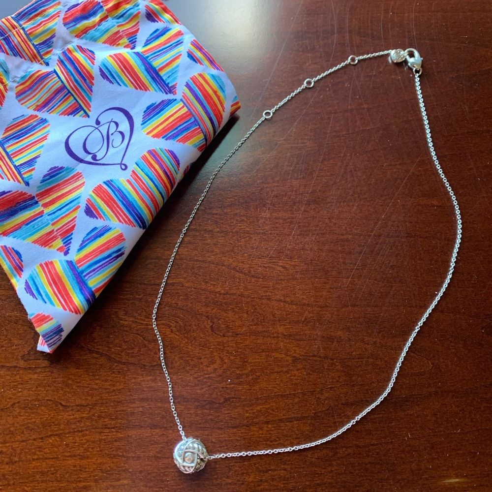 Brighton Reversible Silver Necklace - gold and silver - Picture 9 of 15